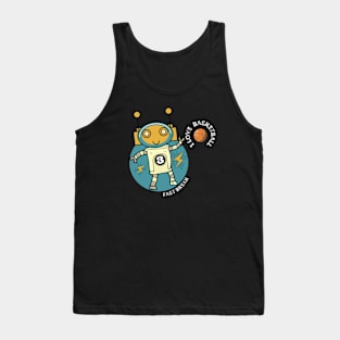 Robot love basketball Tank Top